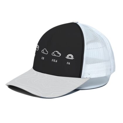 Sunny-16 - Unisex Trucker Hat With White Half-mesh